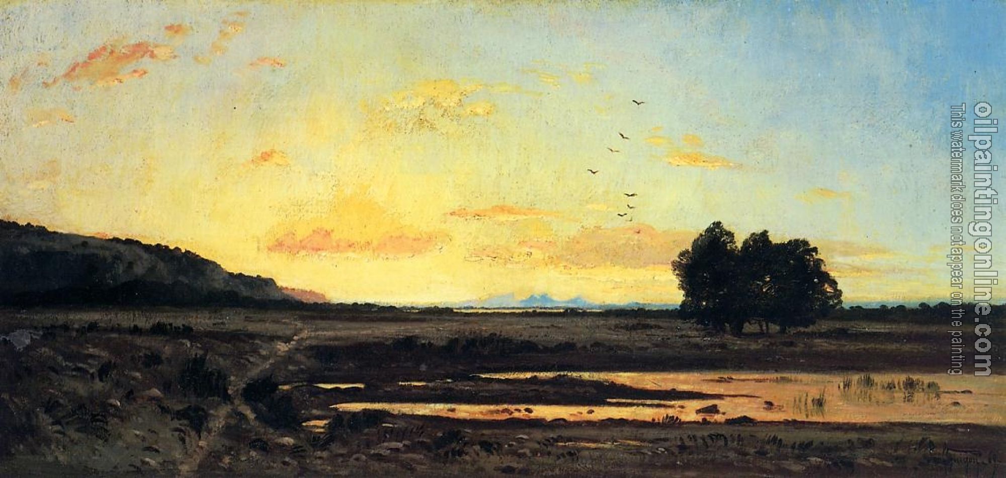 Guigou, Paul-Camille - Rememberance of la Caru, Sunset